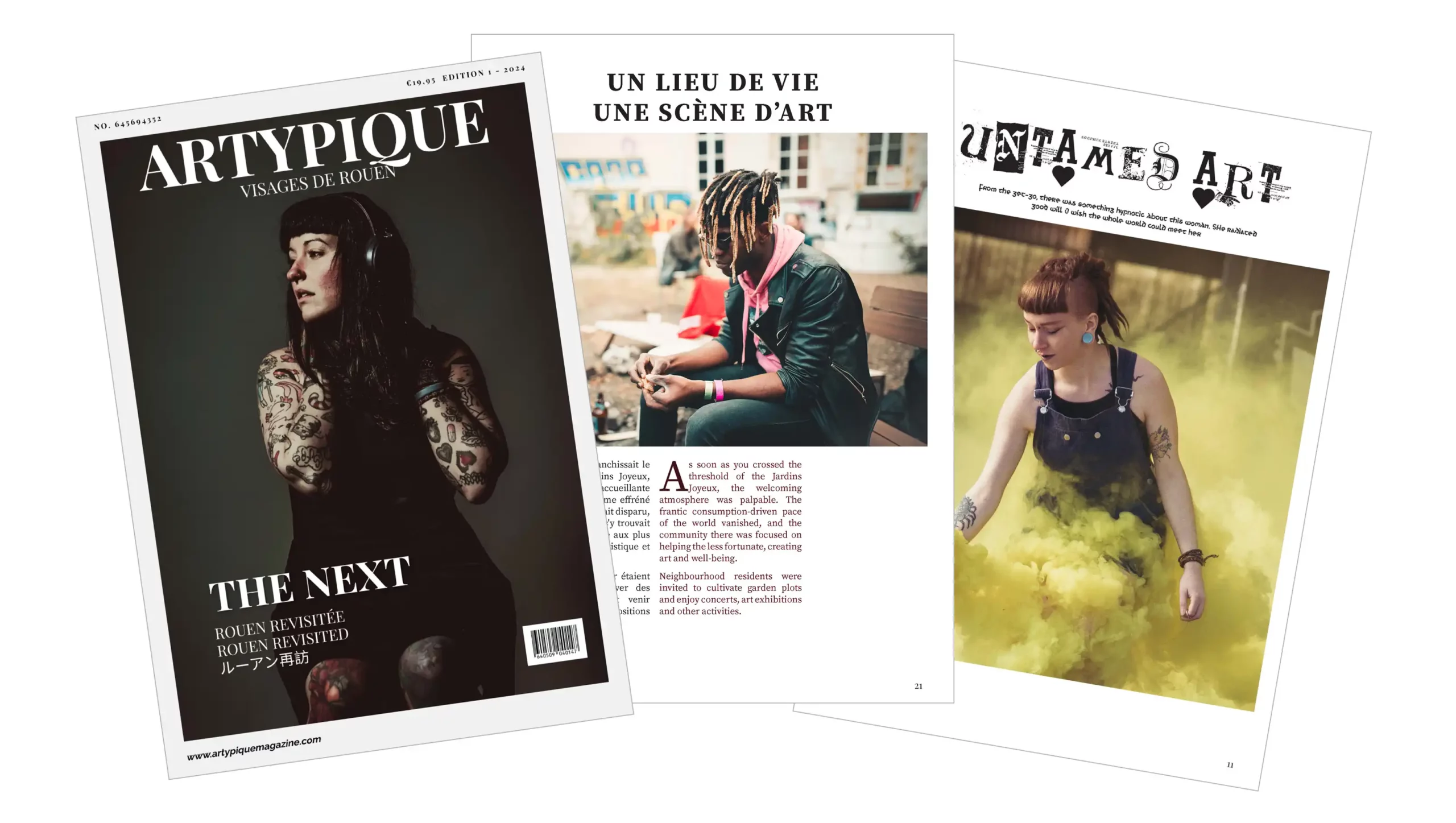 Image qui représente des pages du magazine ARTYPIQUE.